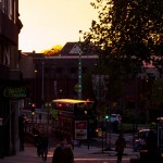 sunset on maidstone high street