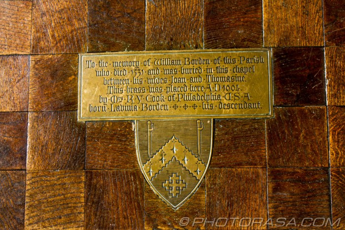 brass floor plaque