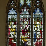 first north side stained glass window