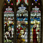 second north side stained glass window