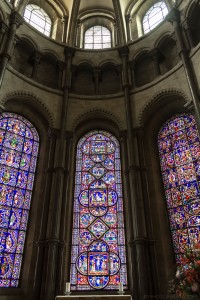 3 stained glass windows in trinity chapel