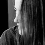 hair across the face