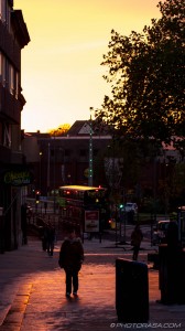 sunset on maidstone high street