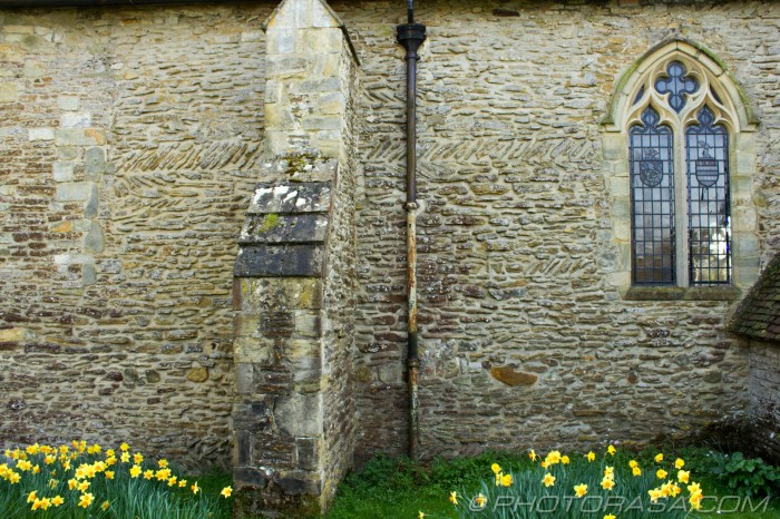 medieval herring bone brickwork