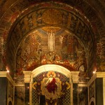 chapel of holy souls – mosaic above altar