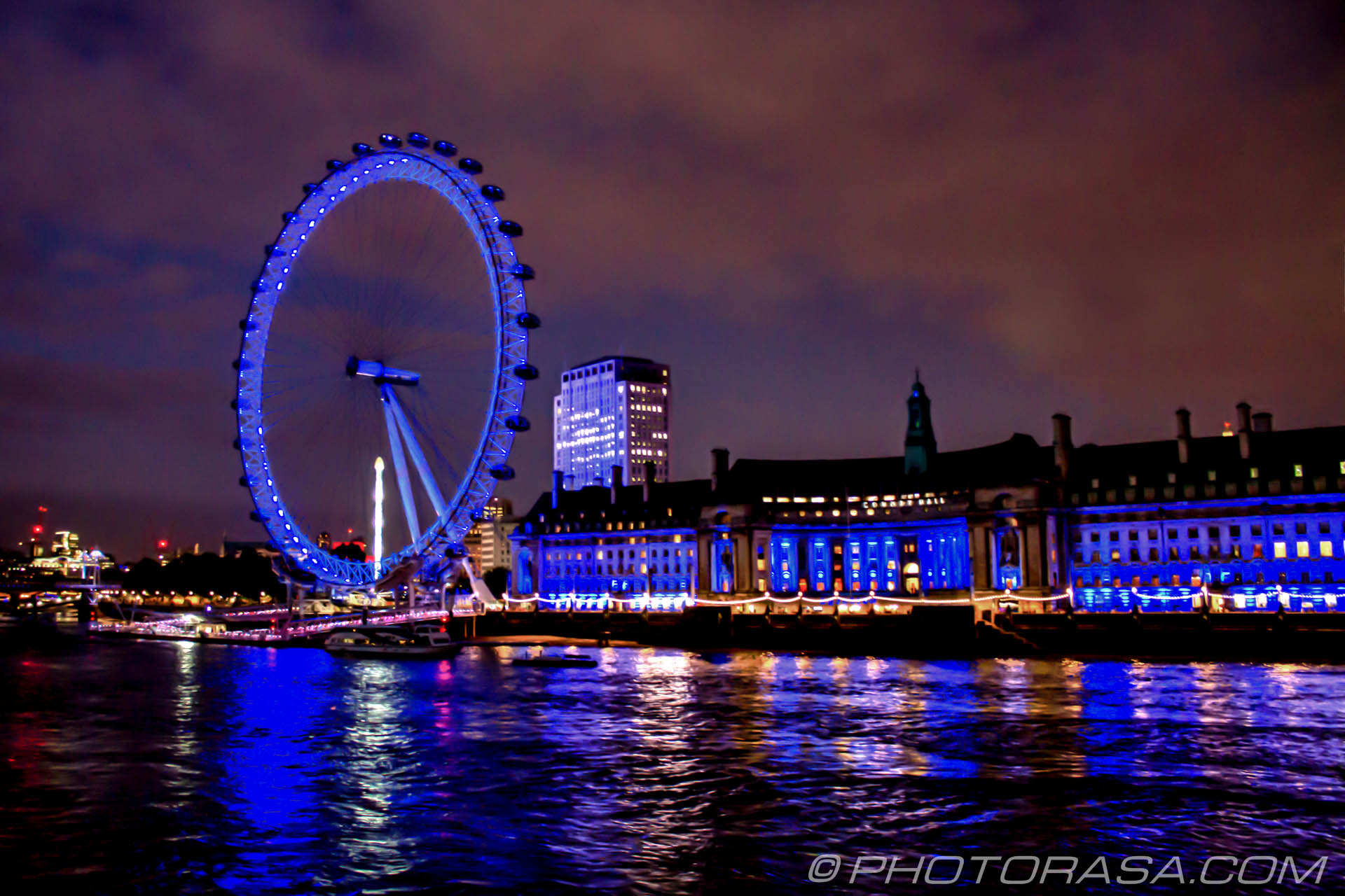 London Eye by Night - Photorasa Free HD Photos