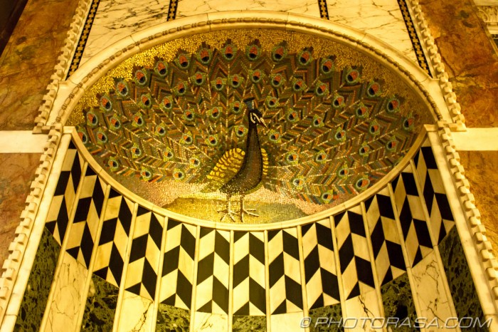 peacock mosaic