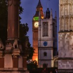 view of big ben from westminster abbey