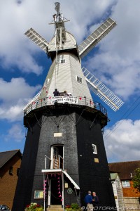 windmill with sweeps facing ahead