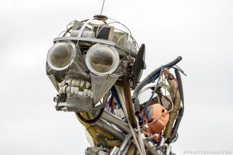 head of waste technology sculpture at eden project