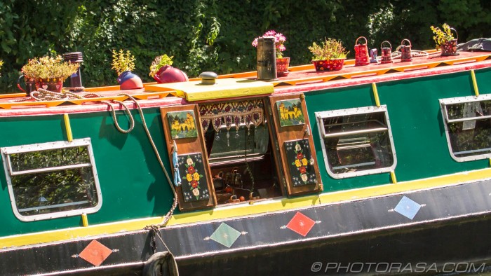colourful river barge