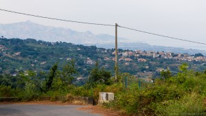 hill villages with taormina in the distance
