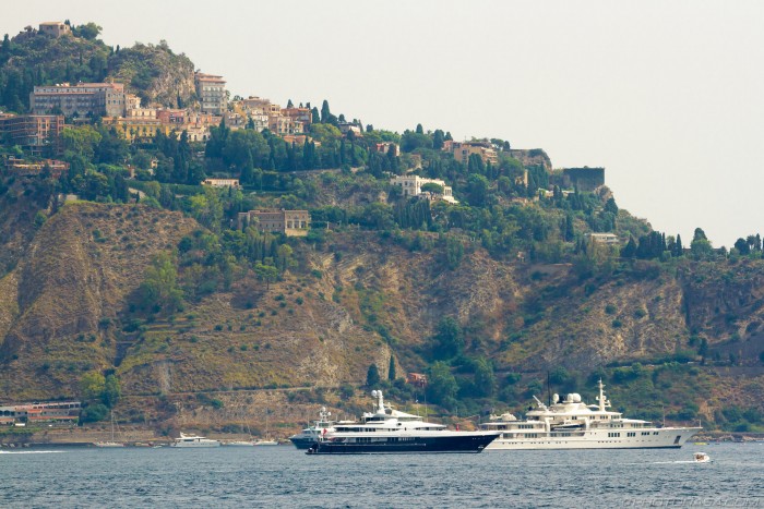 super yachts near taormina