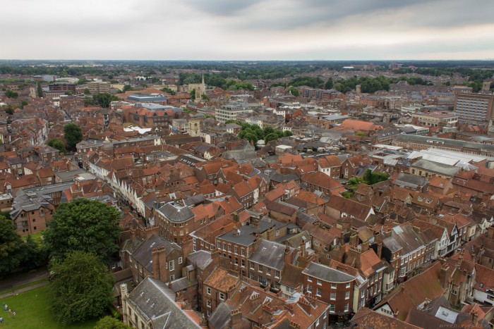 view of york form yorkminster tower